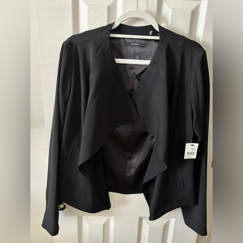 Tahari Drapped Front Jacket